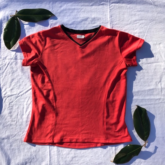 “Layers” Orange Small Workout Tee - Picture 1 of 3